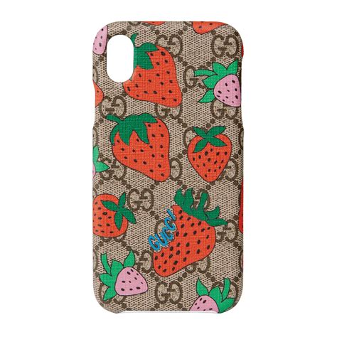 gucci strawberry iphone case|designer iPhone cases for women.